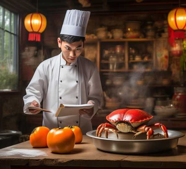 柿子与螃蟹相克真相，揭秘最佳食用时间,吃完柿子多久能吃螃蟹？揭秘柿子与螃蟹相克真相,螃蟹相克,第1张