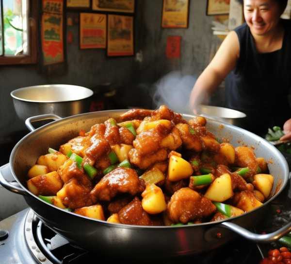 探寻大盘鸡，美食传奇与地域风情,大盘鸡，探寻这道美食的起源与地方特色,美食文化,第1张