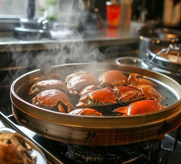 蒸螃蟹的最佳时间揭秘，精确蒸煮时间大公开,蒸螃蟹的黄金时间，揭秘蒸螃蟹需要多少分钟,烹饪时间,蒸制时间,第1张