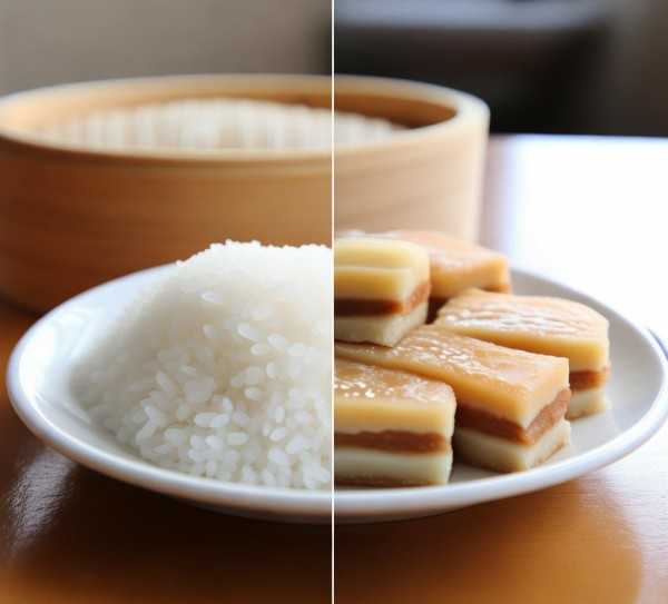 年糕与米饭热量对决，揭秘哪一种更健康？,年糕与米饭热量拼，哪一种更健康？,热量,米饭,糯米,第1张