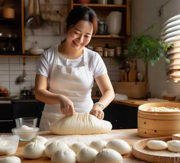 轻松学会发面技巧，制作松软包子的秘诀大公开,如何发面做包子，轻松掌握松软秘诀,蒸制时间,传统美食,第1张