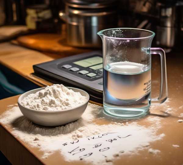烘焙水精准配比揭秘，500克面粉需多少水？,500克面粉放多少水？揭秘烘焙中水的精确配比,烘焙水配比,面粉水量,第1张