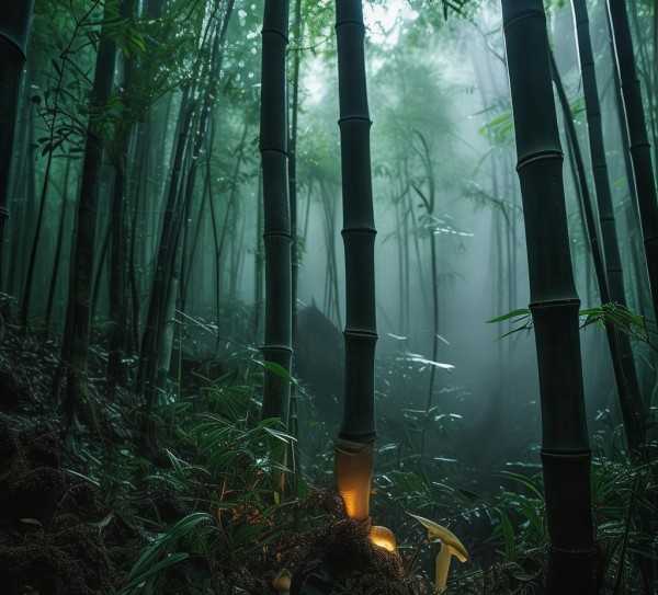 竹荪生长秘境探秘，揭秘神秘家园,竹荪的神秘家园，揭秘竹荪生长的奥秘之地,秘境,第1张