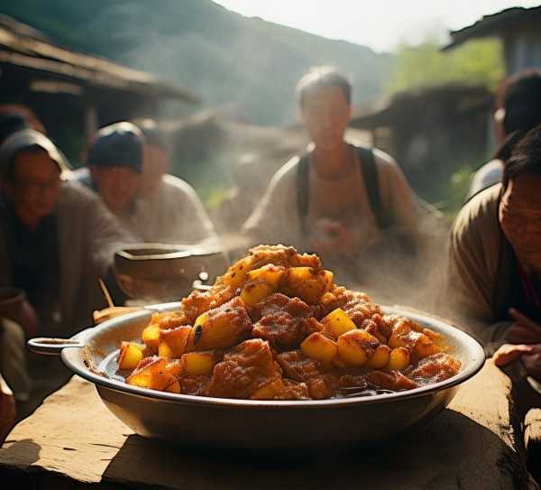 探寻大盘鸡起源,探寻美食传奇之地,传承,美食文化,特色美食,第1张 探寻大盘鸡起源,探寻美食传奇之地,大盘鸡,探寻这道美食的起源地,揭秘其独特魅力,传承,美食文化,特色美食,第1张