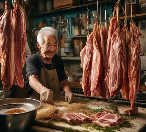 古法传承，揭秘腊肉腌制技艺,传统美味传承，如何腌制腊肉,风味,传承,烹饪技巧,第1张